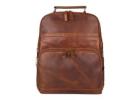 Concealed Carry Quinn Unisex Leather Backpack