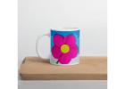 Flower Close Up White Glossy Mug