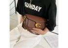 Double-Strap Small Square Crossbody Bag — Chic Underarm Purse for Women