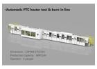 Automatic PTC heater test & burn-in line