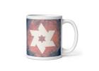 White Star of David White Glossy Mug