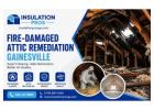 Fire-damaged attic remediation