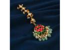 Beautiful Kundan Maang Tikka - Elegant Bridal Accessory