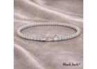 Luxury cremation bracelet for ashes memorial keepsake | Black Jack LLC