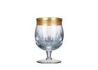 Jessie Crystal Cognac Glasses with Gold Detailing Set