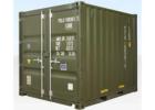 10ft Shipping Container for Sale (ONE TRIP) GREEN (RAL 6007)